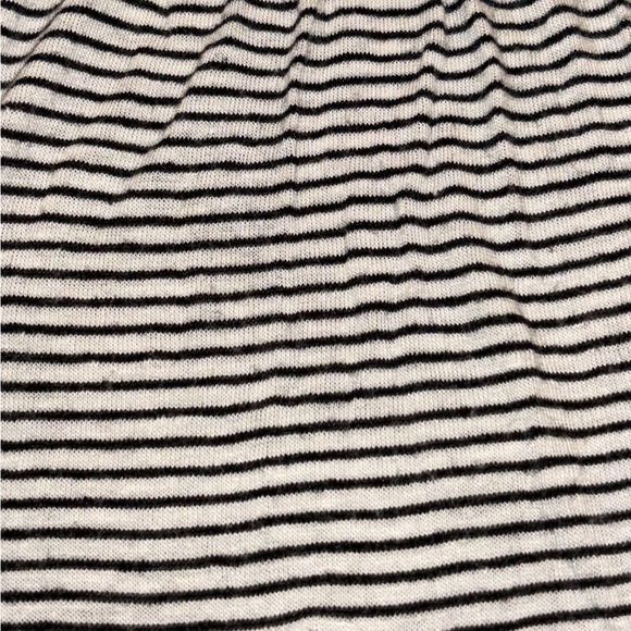 AKENI + KIN ANTHRO black and white striped baby doll tank top SMALL - Picture 2 of 8